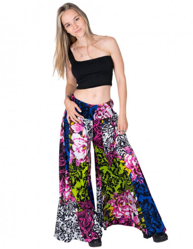 PA0615A - Pantaloni Palazo stampati