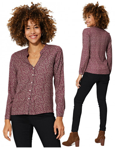 TOPV0001B - Printed Blouse