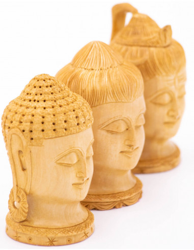 TST021B - Wide Face Buddha Statue