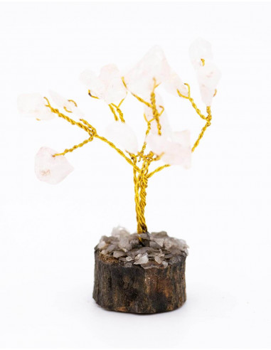 TPI0003R - Rose Quartz Leaves Tree