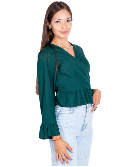 KM0001A - Ruffled blouse