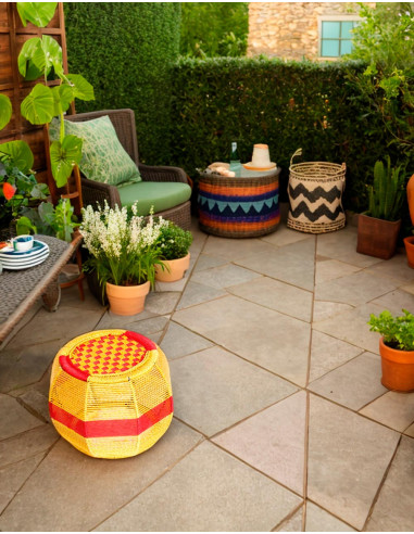 RMU0003 - Tabouret en métal tressé