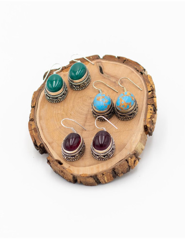 SPE0090 - Boucles d'oreilles artisanales en...