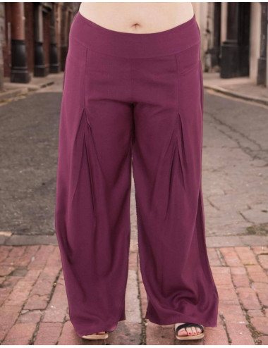 PAP1012 - Pantalon droit grande taille en 100 % rayonne... 2