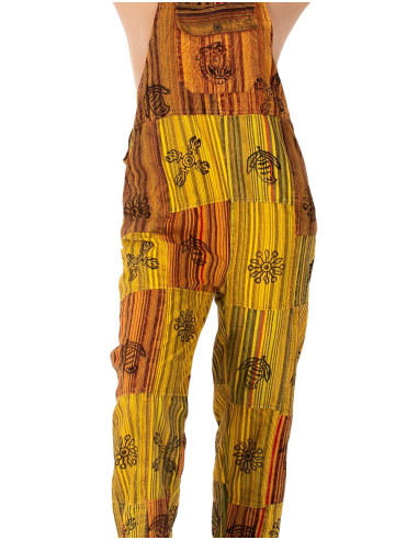 MMN1003H – Unisex-Patchwork-Overall von Kimago...