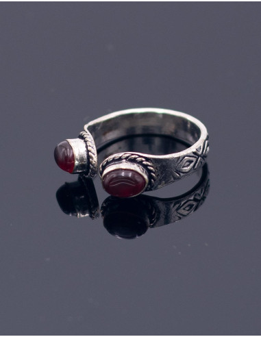 SAN0130 - Kimago Open Handmade Silver Ring with...