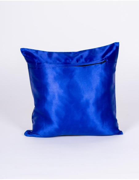 RCJ00345 - Housse de coussin Kimago bleu vif éléphant
