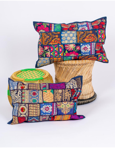 RCJ10015 - Indian Handmade Patchwork Cushion...