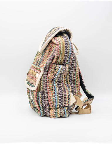 BMH0032C - Sac à dos Kimago Unique en chanvre :...