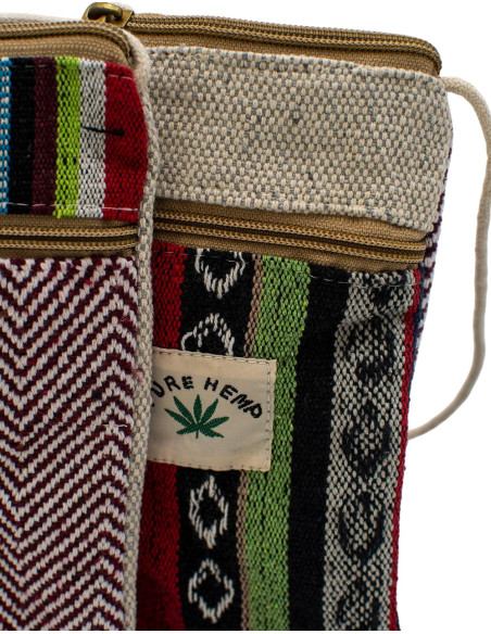 BBA0027 – Handgefertigte Hanf-Handytasche aus Indien Kimago