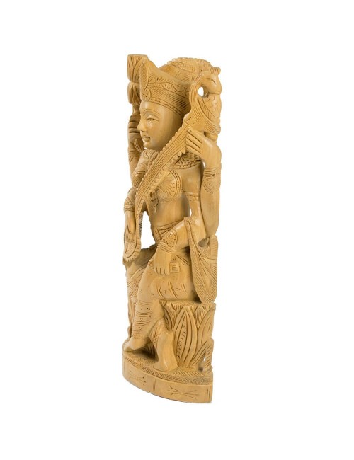 Statue-de-dieu-de-l'argent-divinité-artisanale-Lakshmi