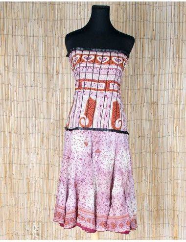 vestido-corto-strapless-verde 2